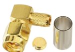 SMA Male Crimp Connector Right Angle for RG316