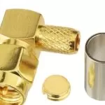 SMA Male Crimp Connector Right Angle for RG316