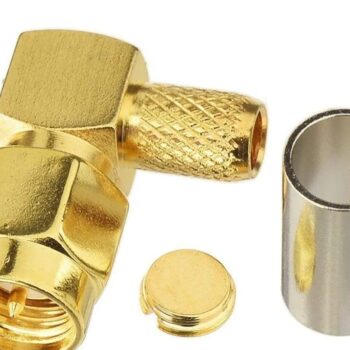 SMA Male Crimp Connector Right Angle for RG316