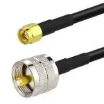 Patch cable (30cm) SMA male to UHF male