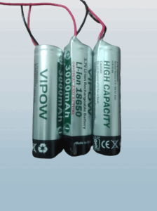 VIPOW Lithium Iron Batterie orang 18650/3300aMh - Image 2