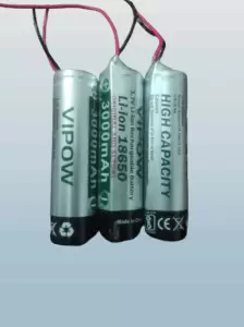 VIPOW Lithium Iron Batterie orang 18650/3300aMh - Image 2