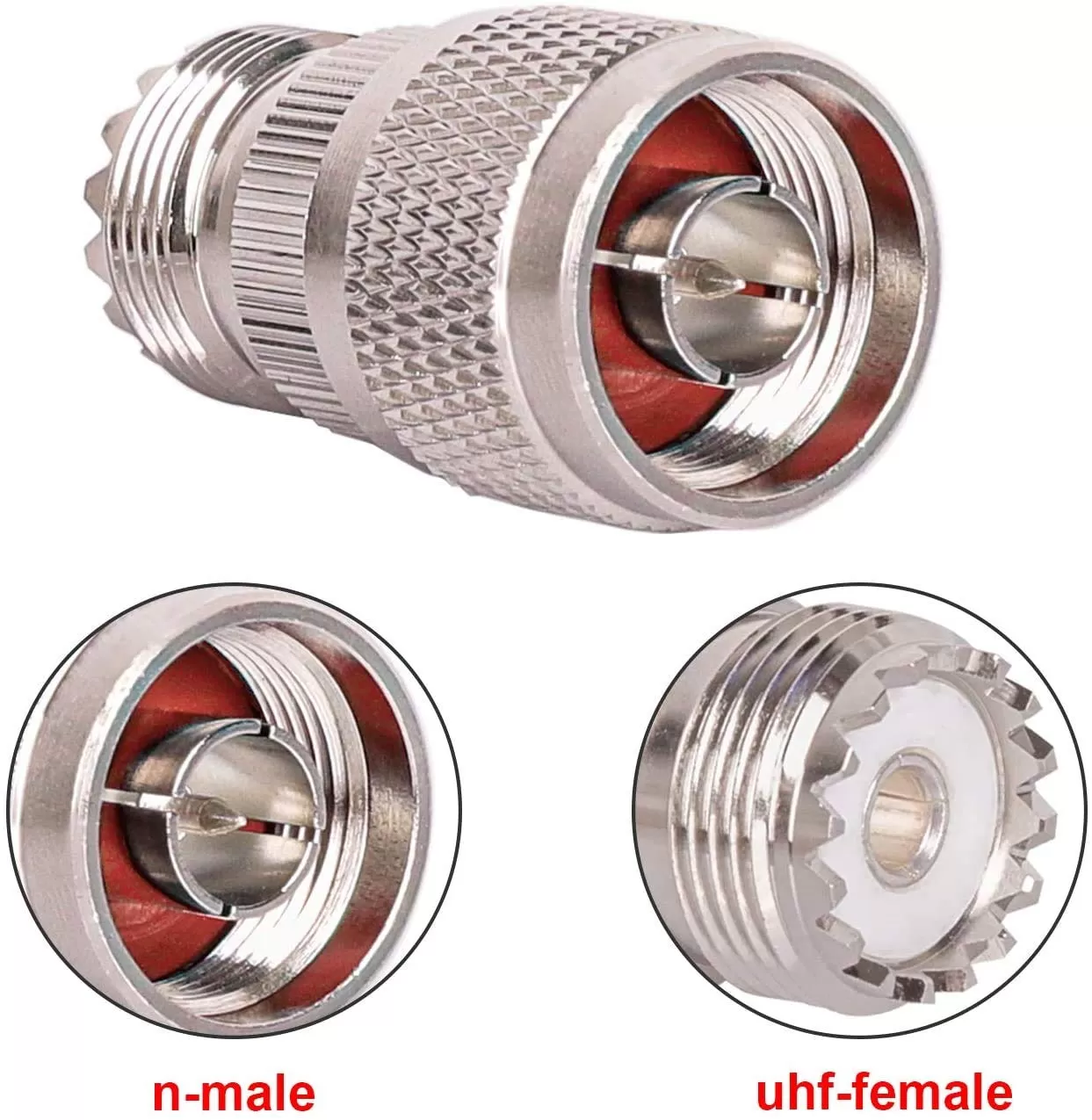 n male to so239 2 N MALE TO UHF FEMALE ADAPTOR - Image 1