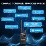 UV-5R Mini 5W Dual Band Radio with Airband AM Rx - Image 2
