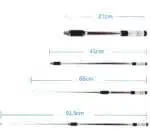 RH770 Dual Band 144/430MHz High Gain SMA-Female Telescopic Handheld Radio Antenna - Image 2
