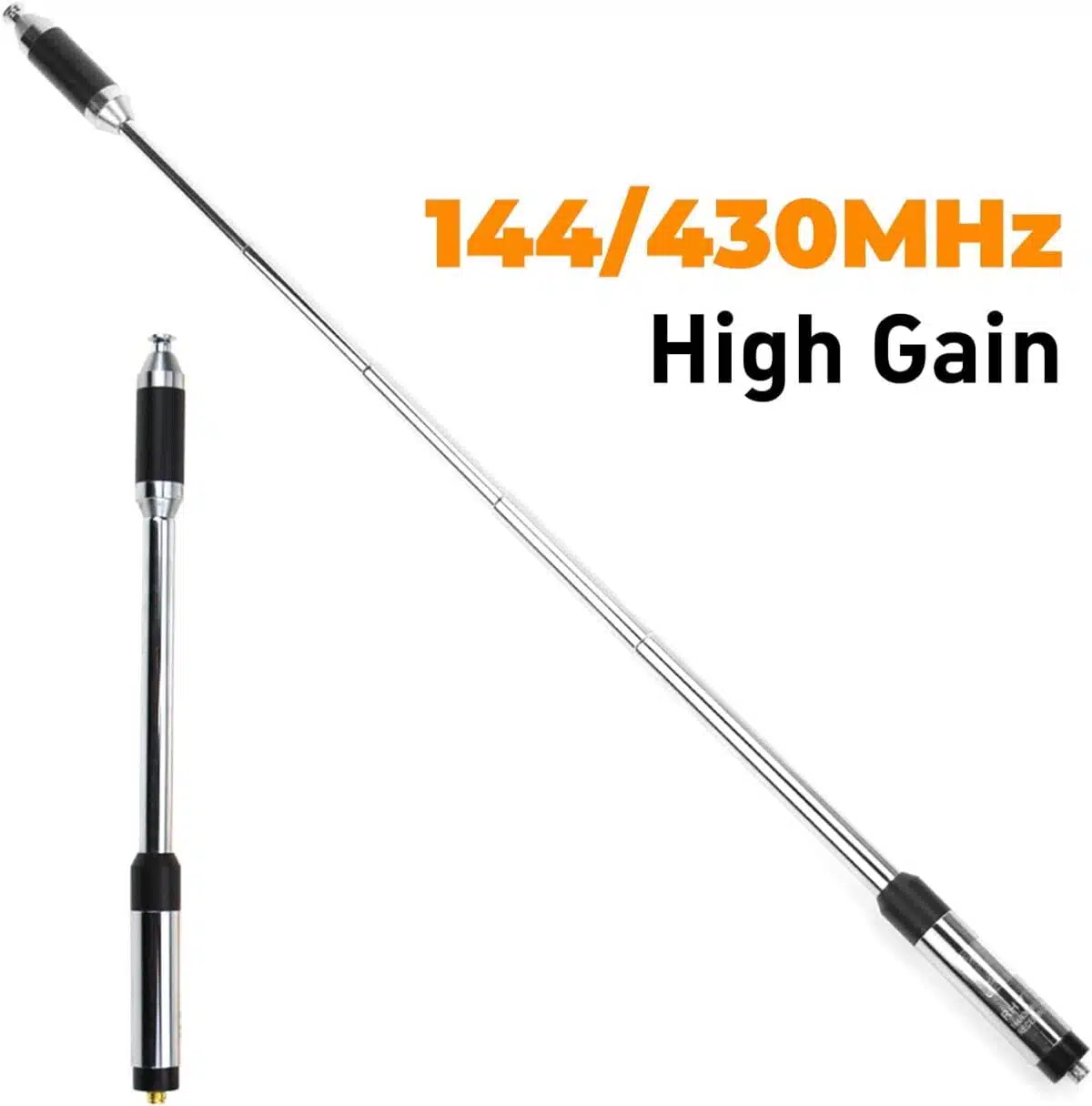 RH770 Dual Band 144/430MHz High Gain SMA-Female Telescopic Handheld Radio Antenna - Image 6