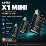 EVOX X1 Mini License-Free PMR446 Handheld Radio(walkie talkie) with Standard Accessories