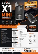 EVOX X1 Mini License-Free PMR446 Handheld Radio(walkie talkie) with Standard Accessories - Image 3