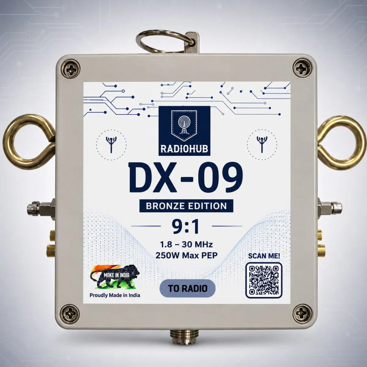 RADIOHUB 9:1 Antenna Matching Transformer 1.8-30MHz - Image 2