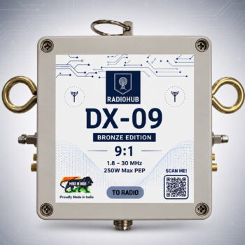 RADIOHUB 9:1 Antenna Matching Transformer 1.8-30MHz